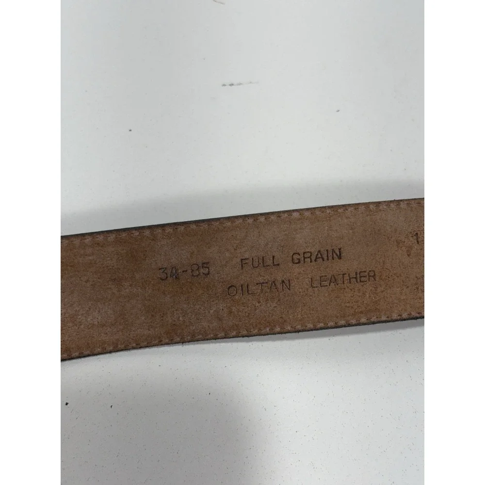 JOHN HENRY Rust Brown Leather Belt‎ 34
